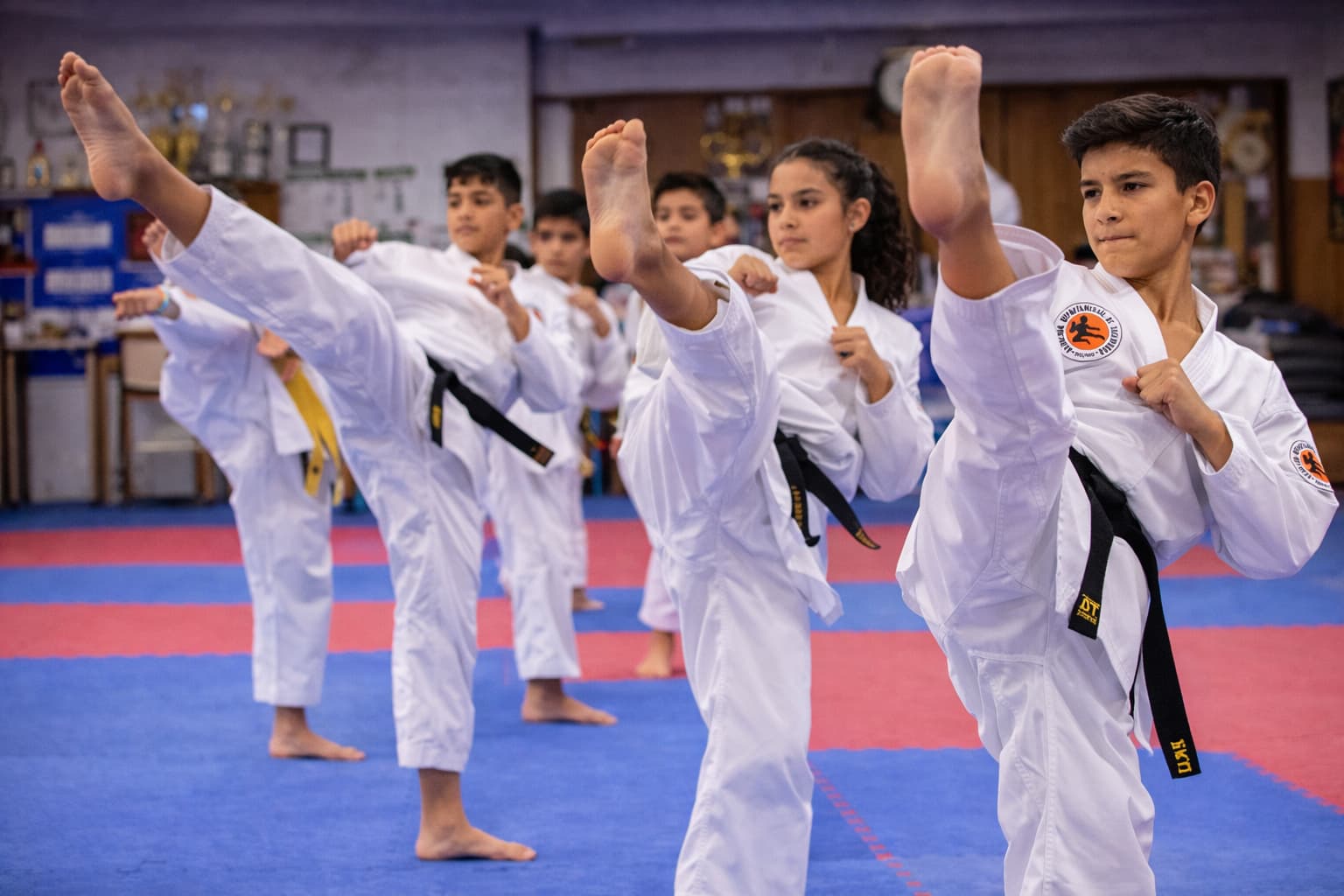 Clase de Taekwondo juvenil